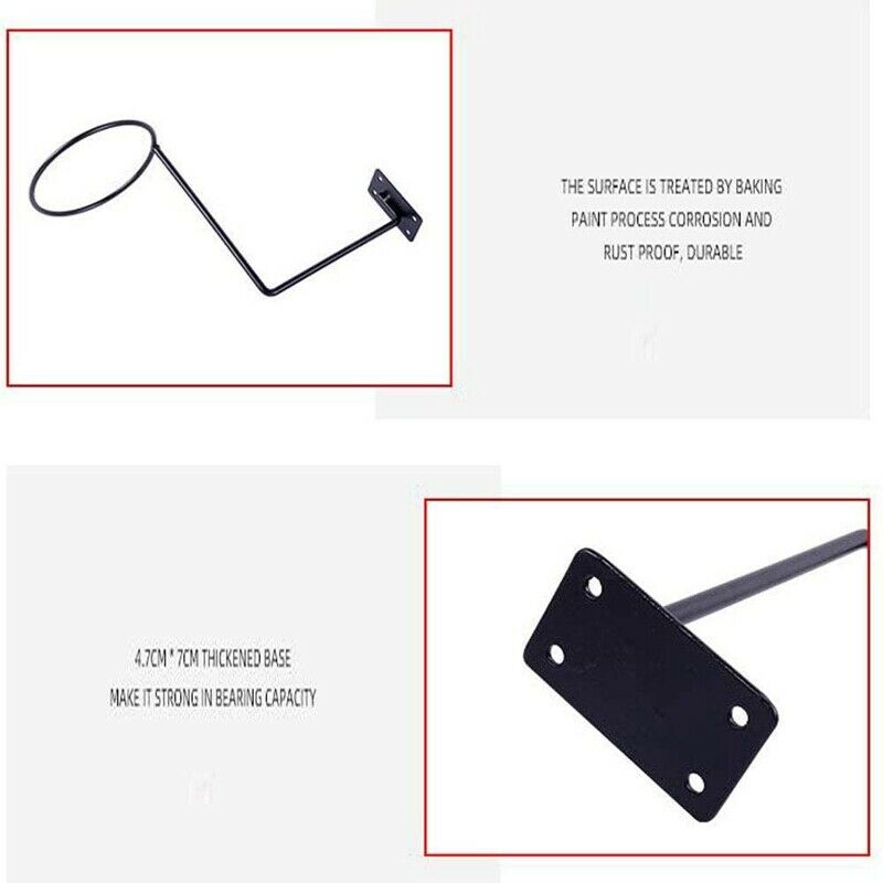 2 Pack Motorcycle Accessories Helmet Holder Helmet Hanger Rack Wall Mounted G5E2