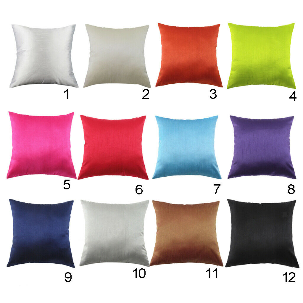 2 Pieces Solid Color Pillow Case 60X60cm, Easy to Remove, Machine Washable