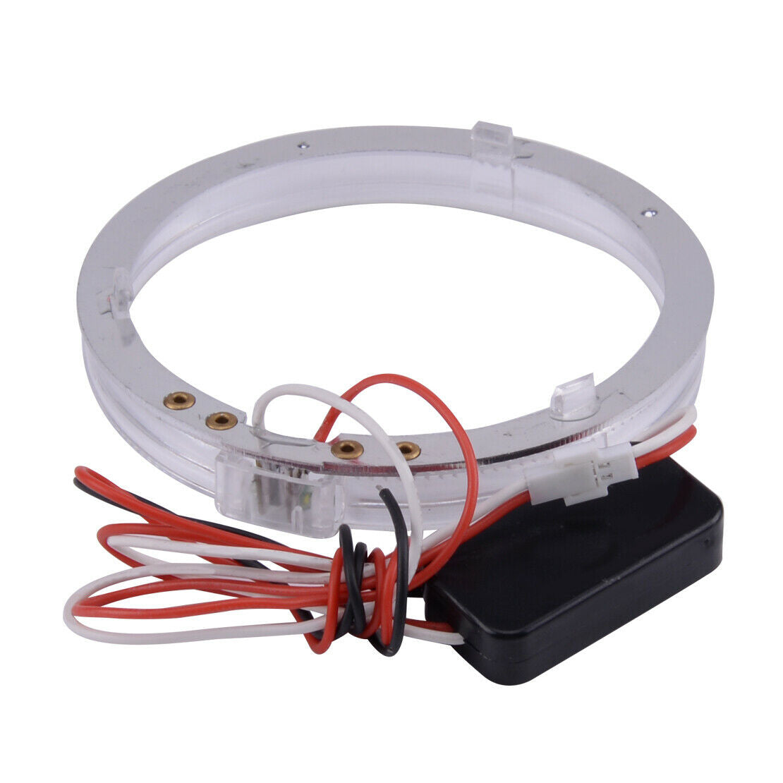 2pc White LED Light Guide Angel Eyes Halo Rings for Car Headlight Retrofit BEST