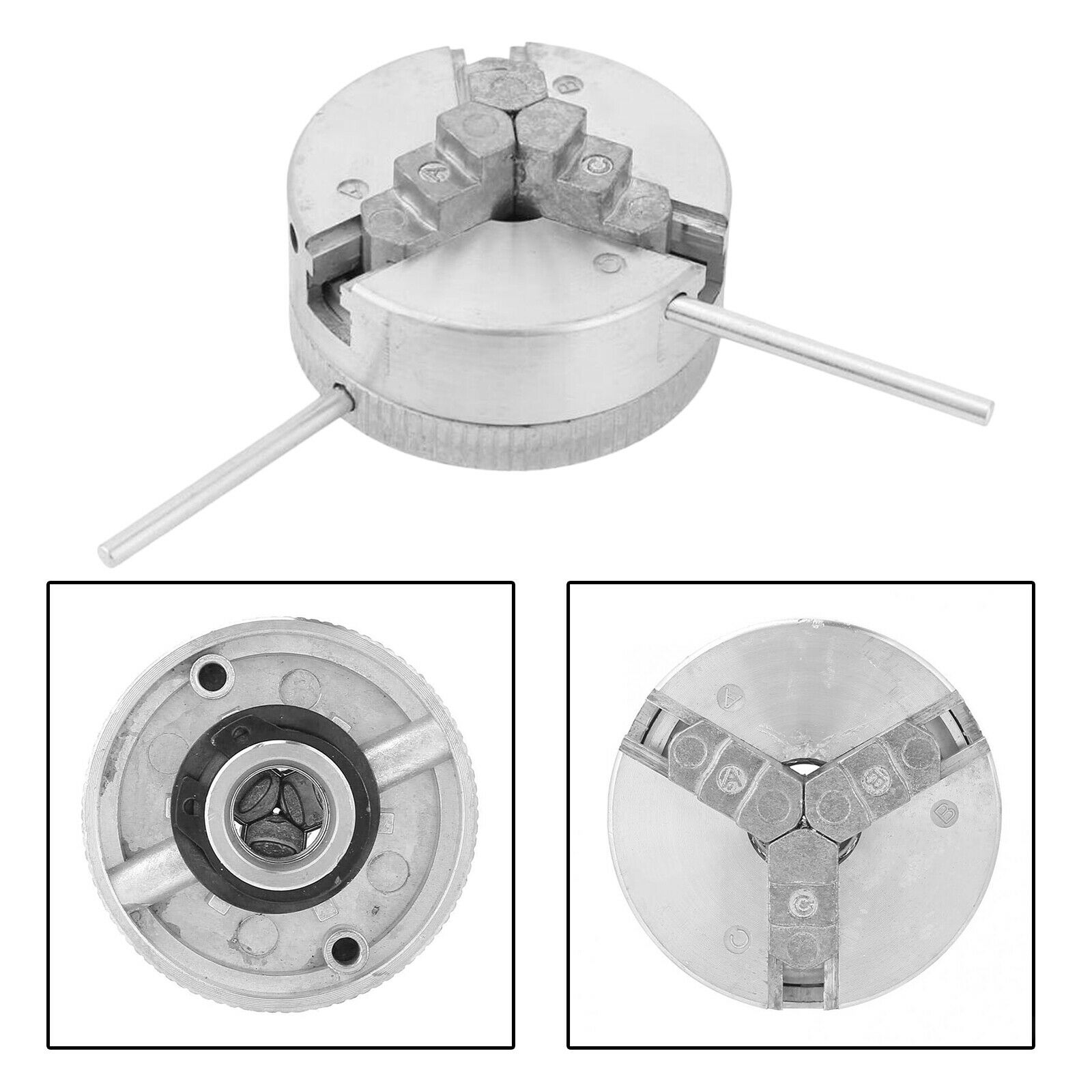 Zinc Alloy Mini Lathe Chuck Three Jaws Clamp Clamping Parts Accessories
