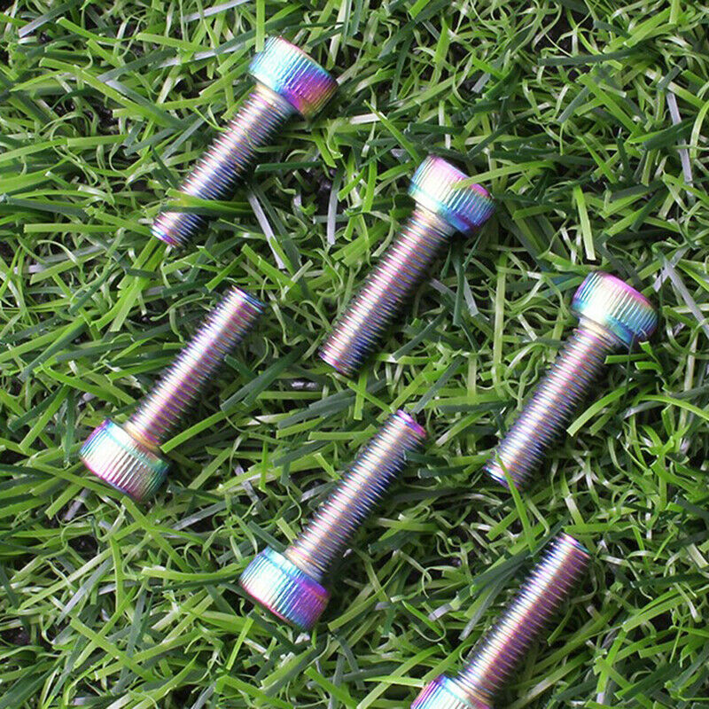 6pcs M5*18MM Screw Bicycle Stem Screw Handlebar Stand Pipe Fixing Sc yrSJCA