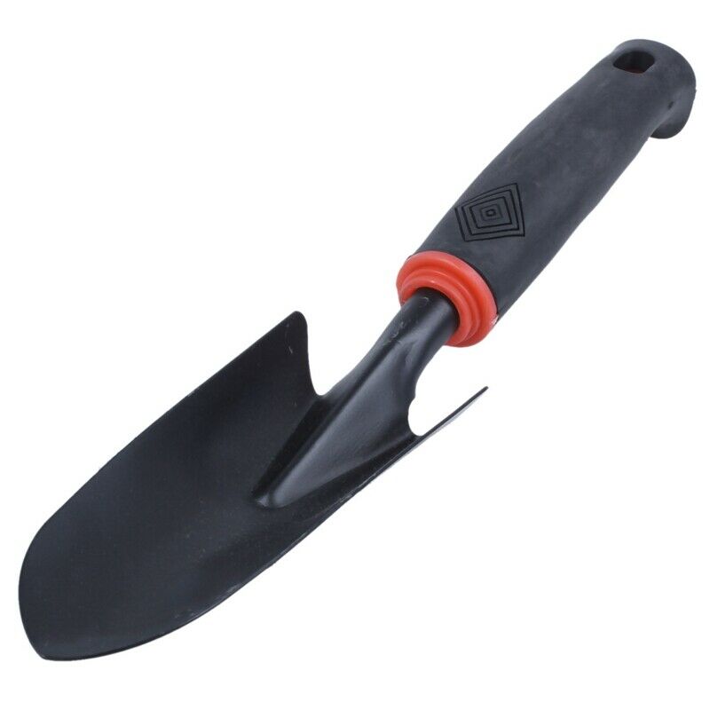 Black Rubber Handle Stainless Steel Hand Garden Trowel Shovel 12.5" S2N3N3