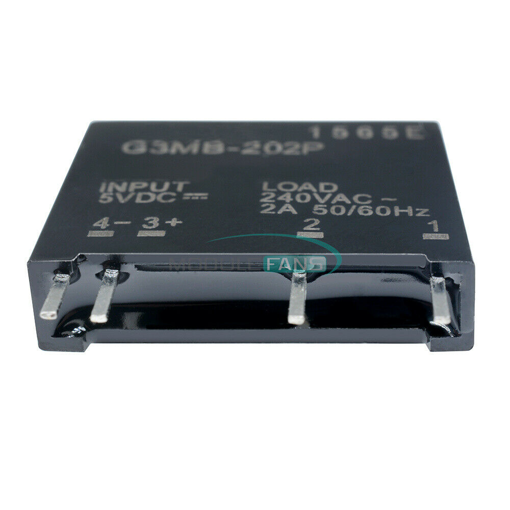 2PCS DC-AC G3MB-202P PCB SSR In 5V DC Out 240V AC 2A Solid State Relay Module