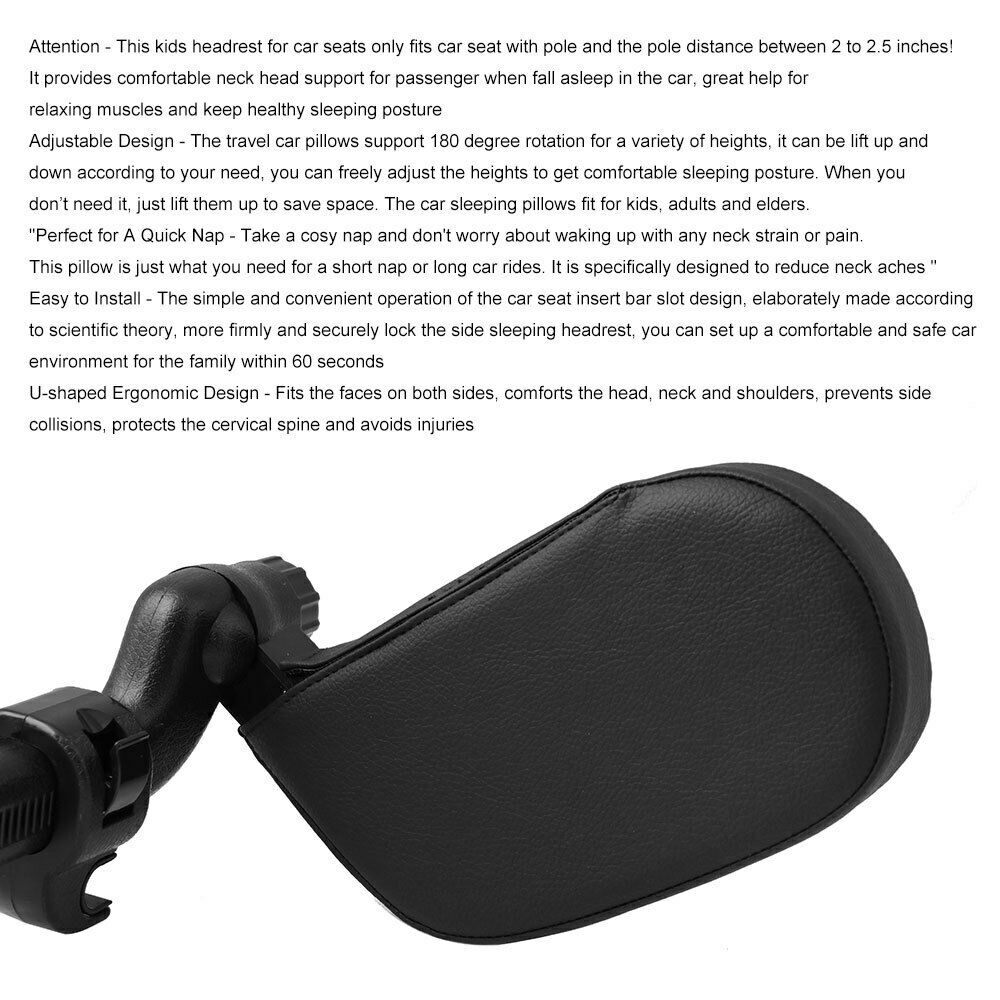 Car Seat Pillow Elastic Neck Support Pillow For Car Sleep Side Head Support