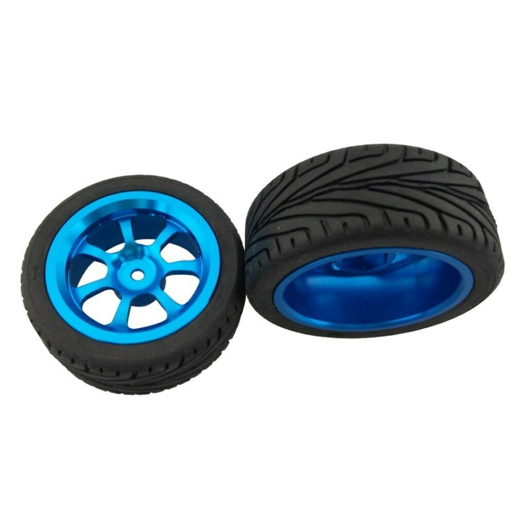 Pack of 4 Rubber Wheel Tires & Hex Nut for RC 1/18 Wltoys