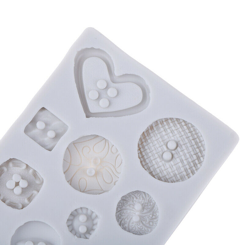 Silicone Button Shapes Cake Mould DIY Fondant Chocolate Cookie Ice Silico.l8