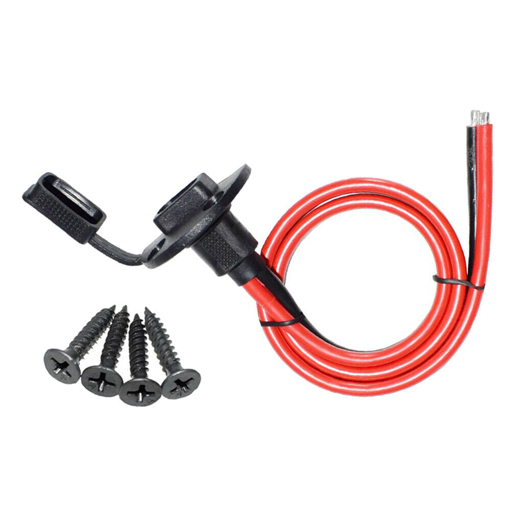 10AWG  Sidewall SAE Plug Socket Cable for Motorcycle Generator Battery Charge