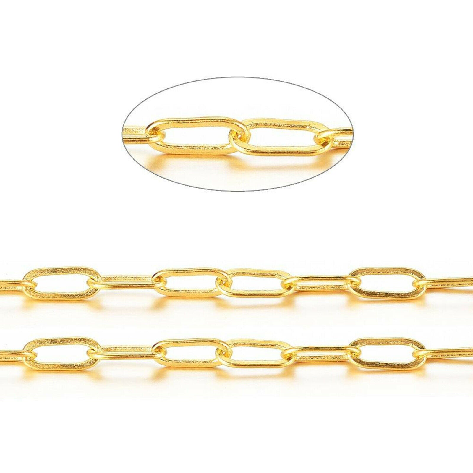 Paperclip Cable Chain Link Jewelry Making Chain for DIY Necklace Bracelets