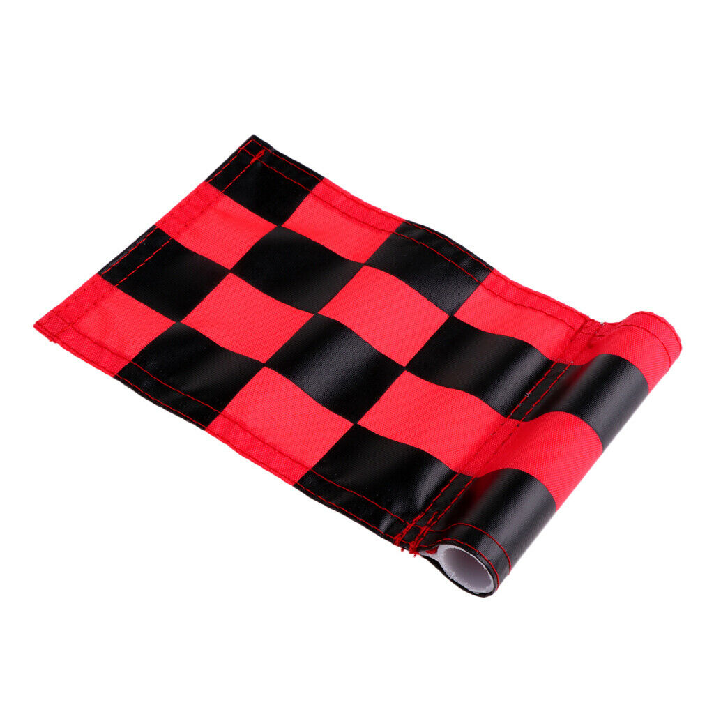 2X Golf Practicing Training Nylon Putting Green Chequered Flag  Red+Black