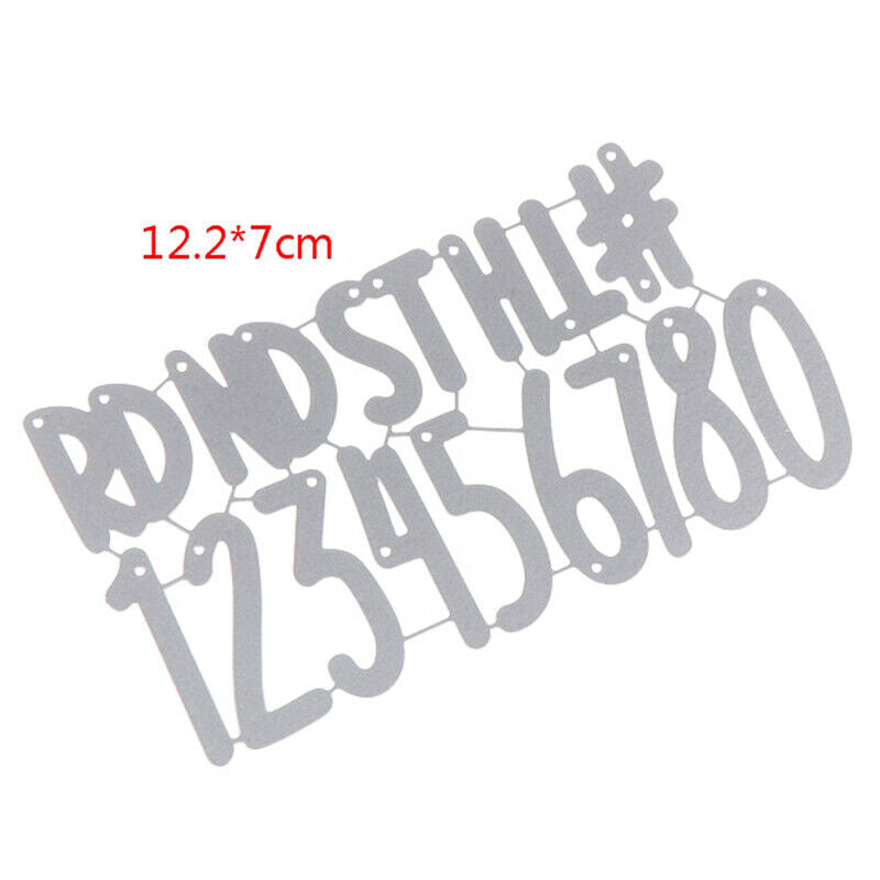 Digital Set Die Cut Numeral Metal Cutting Dies Stencil Scrapbooking Embos.l8