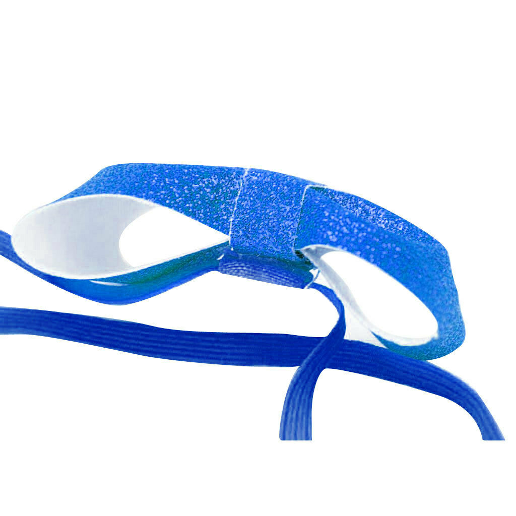 Infant Twinkle Bow Headband Elastic Hairband Headwear Photo Prop Dark Blue
