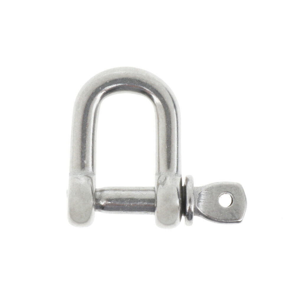 4pcs Bow Shackle with Screw Pin 4mm(M4) -Stainless Steel, Marine Hardware /Boat