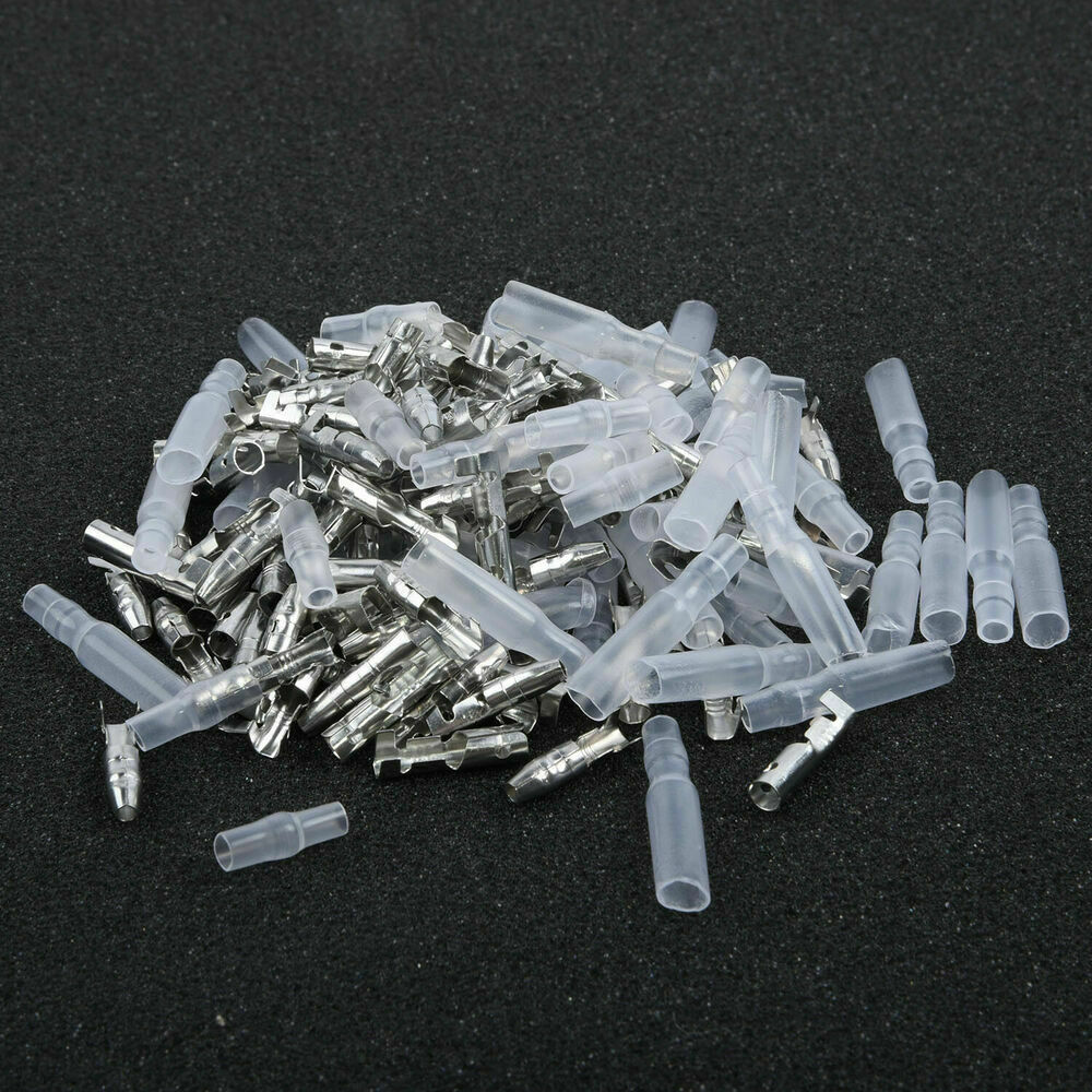 100x Insulated Female & Male Bullet Connector Electric Wire Crimp Terminal DIY