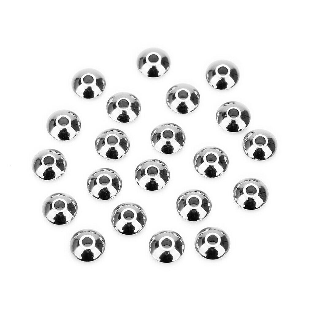 50Pcs UFO Spacer Beads Jewelry Bead Charm Spacers  Beads for Jewelry Making DIY