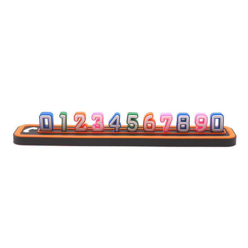 Automobile Accessories Multicolor Car Temporary Parking Phone Number Card Plate
