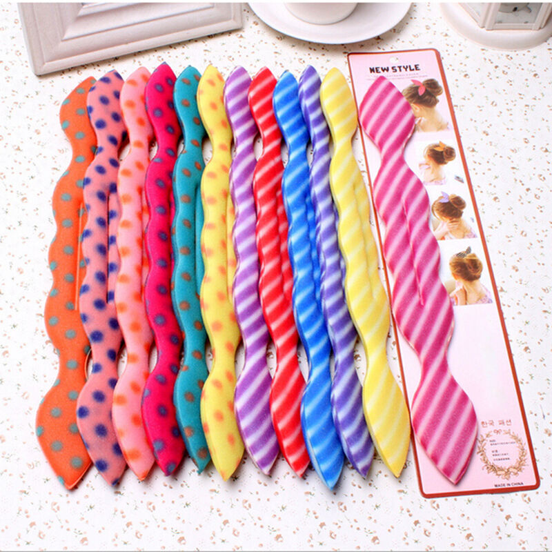 Rabbit Ear Magic Sponge Hair Styling Curler Roller Donut Bun Maker Twist'Tool XC