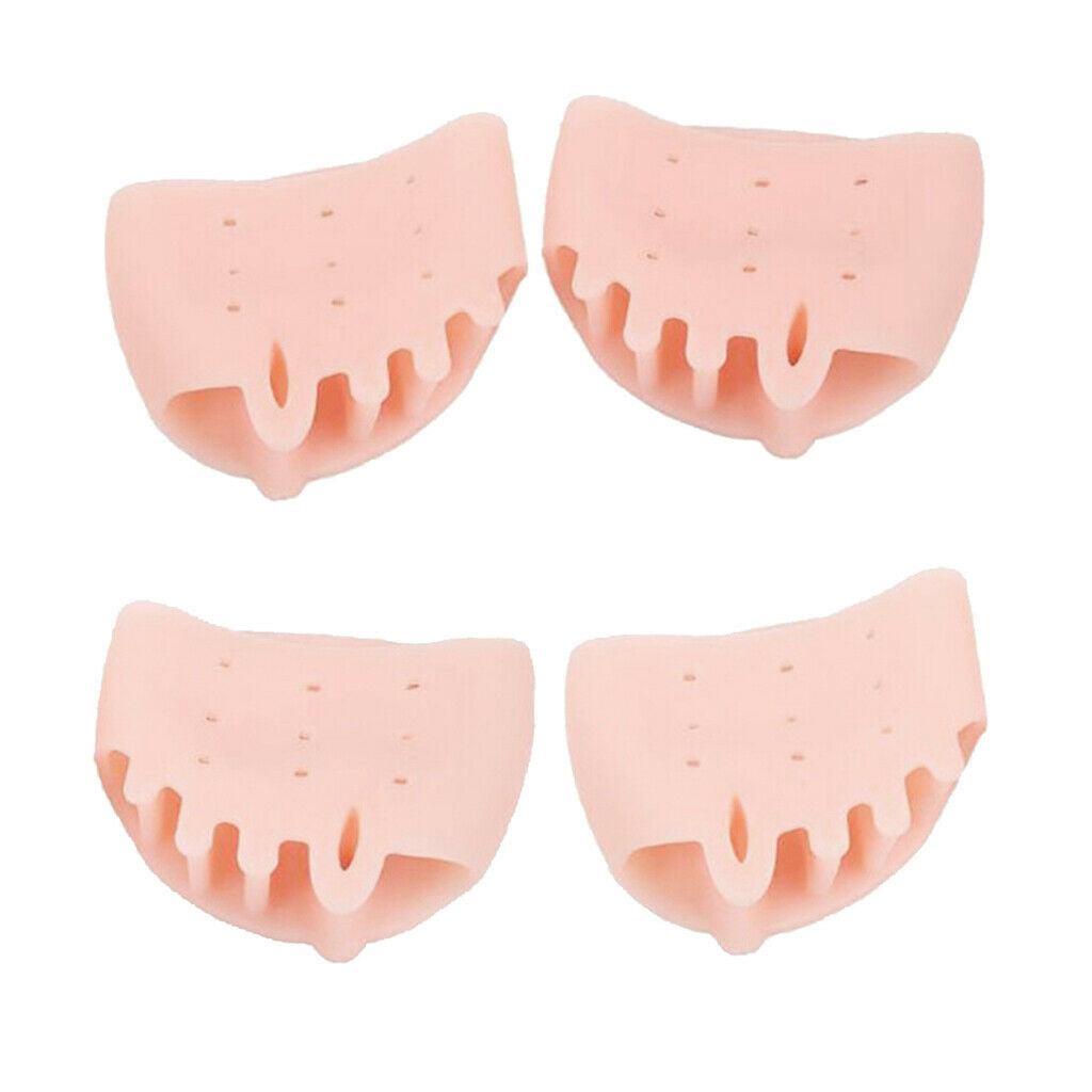 Set of 4 Gel Hallux Valgus Corrector Straightener Bone Spurs Toe Separators