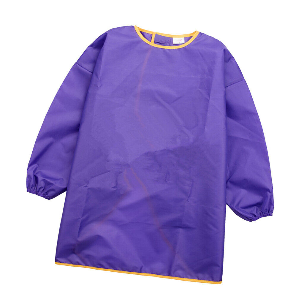 3pcs Kids Waterproof Aprons Long-sleeve Smock Cooking Painting Art Craft Toddler