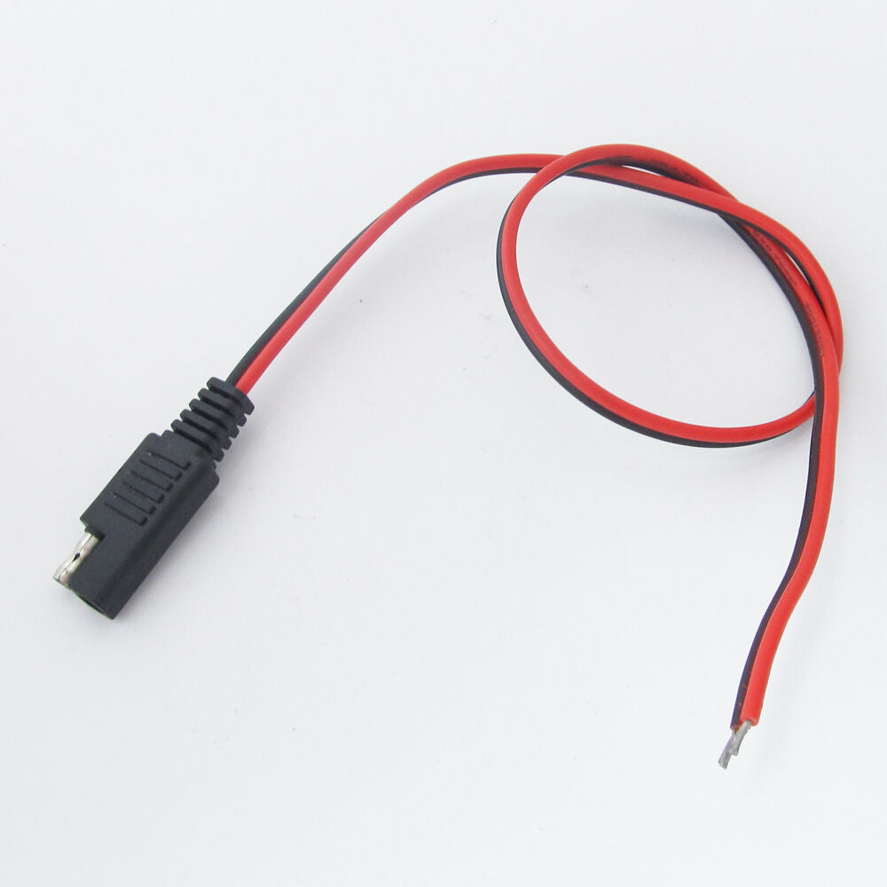 5pcs 50cm/0.5M SAE DC Power Automotive DIY Cable 18AWG Wire Red + Black