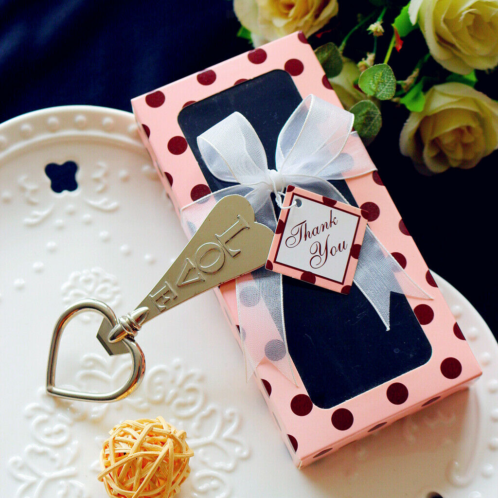 Romantic Metal Love Heart Beer and Beverage Bottle Opener Wedding Favor