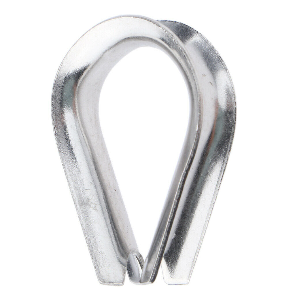 2pcs Stainless Steel Cable Lug Heart For Steel Ropes Lifting And Connecting