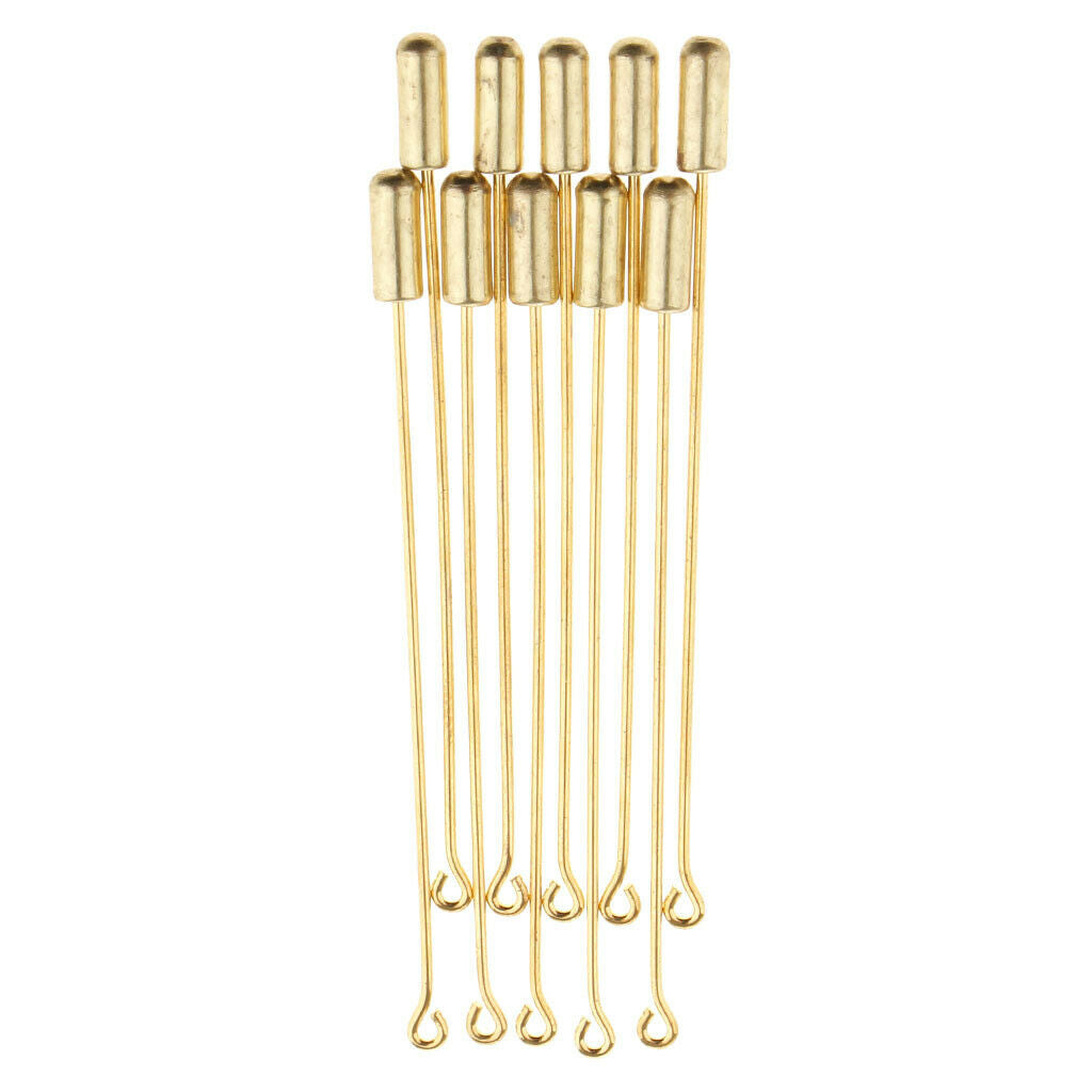 10 Packs 7.1cm Brooch DIY Findings Pin Flat Pad Stopper Sets Jewellery DIY