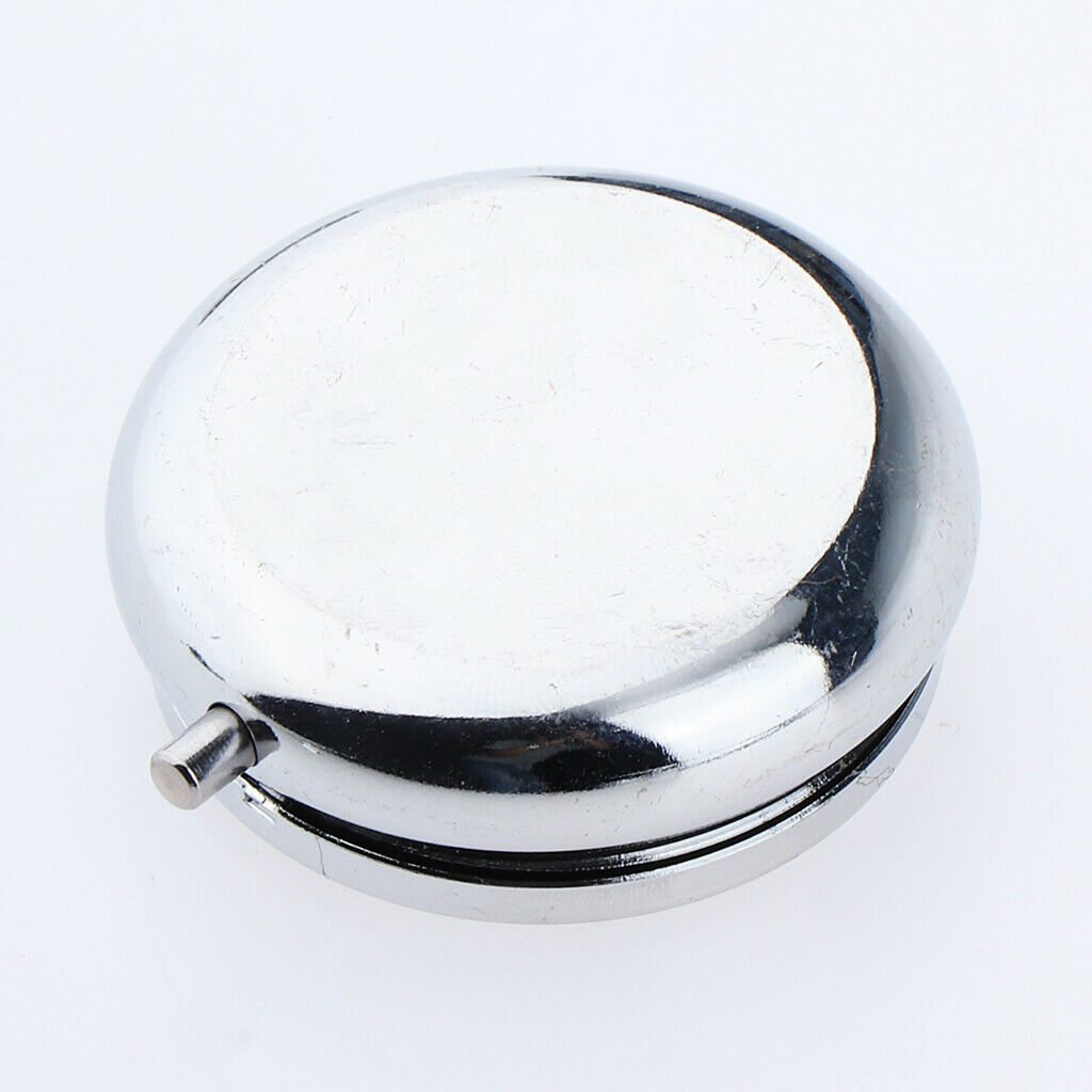 Pills Box Vitamin Container for Daily Travel Use with 3 Compartments Round
