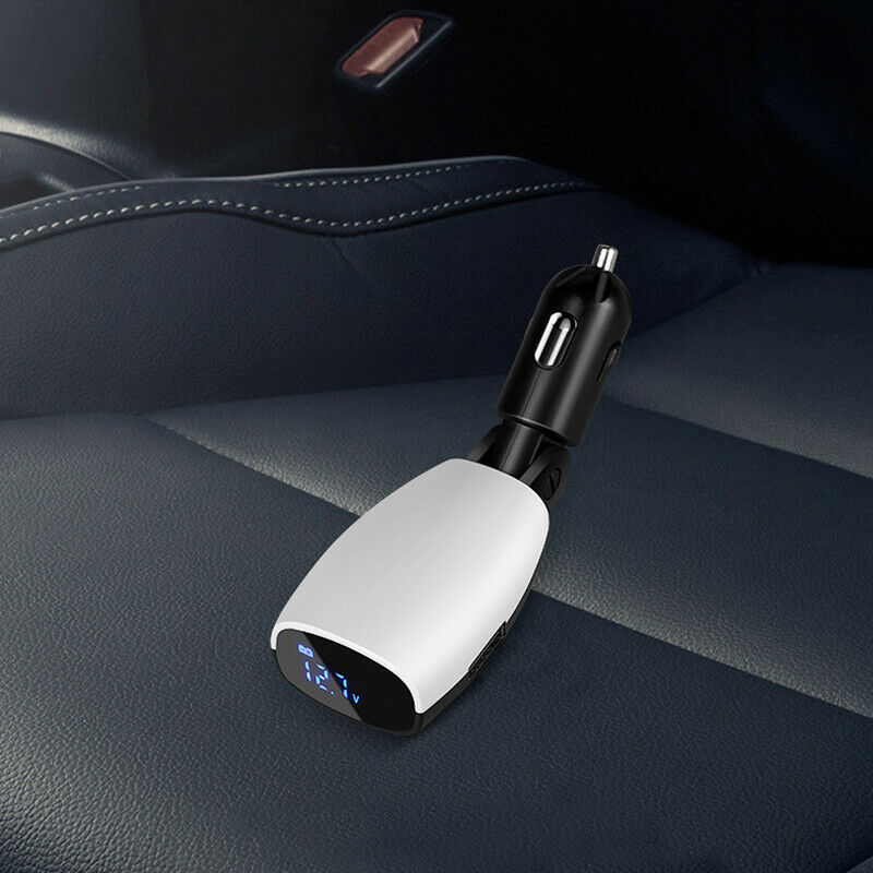 Universal 12V 3.1A Dual USB Autos Cigarette Lighter Adapter Charger LCD Screen