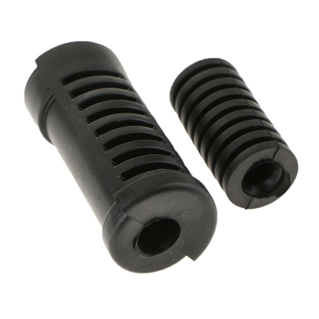 2X Motorcycle Gear Shift Shifter Lever Rod & Footrest Pedal Rubber Cover Set