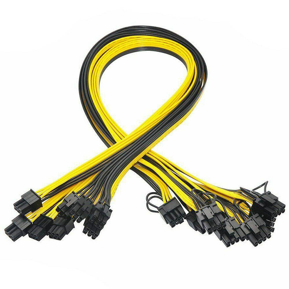 10xPCI-E 8-pin to 2x 6+2-pin (6-pin/8-pin) Power Splitter Cable PCIE PCI Express