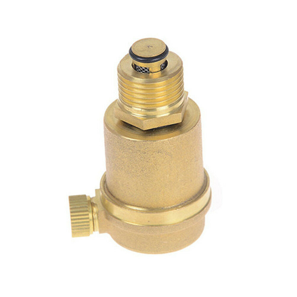 1/2" Brass Air Vent Valve Pressure Vent Valve for Solar Water Heater ReliefY1