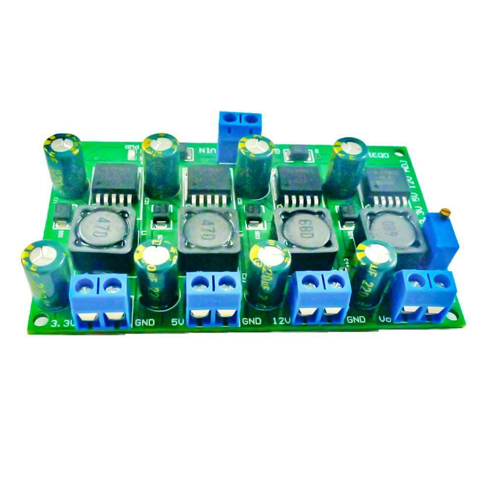 4 Channel Step-down Power Module Buck Converter DC-DC 4.5-30V to 3.3V/5V/12V 3A