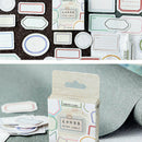 46pcs/pack Retro Blank Labels With Decorative Border Diy Decorative StickerS Lt