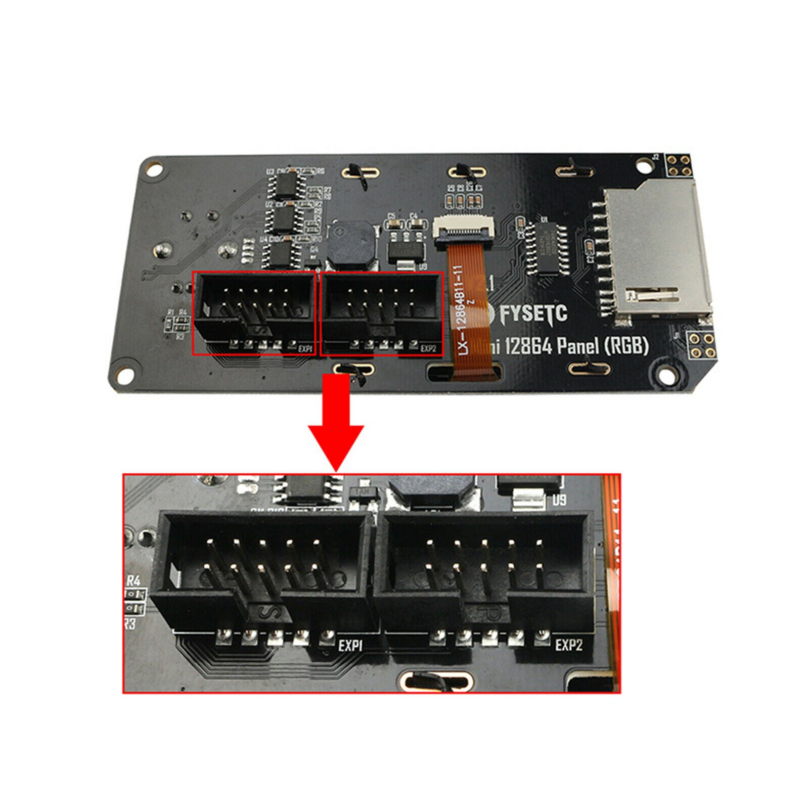 1 Piece Mini 12864 V1.0 LCD Screen Graphic   for Marlin DIY Size D