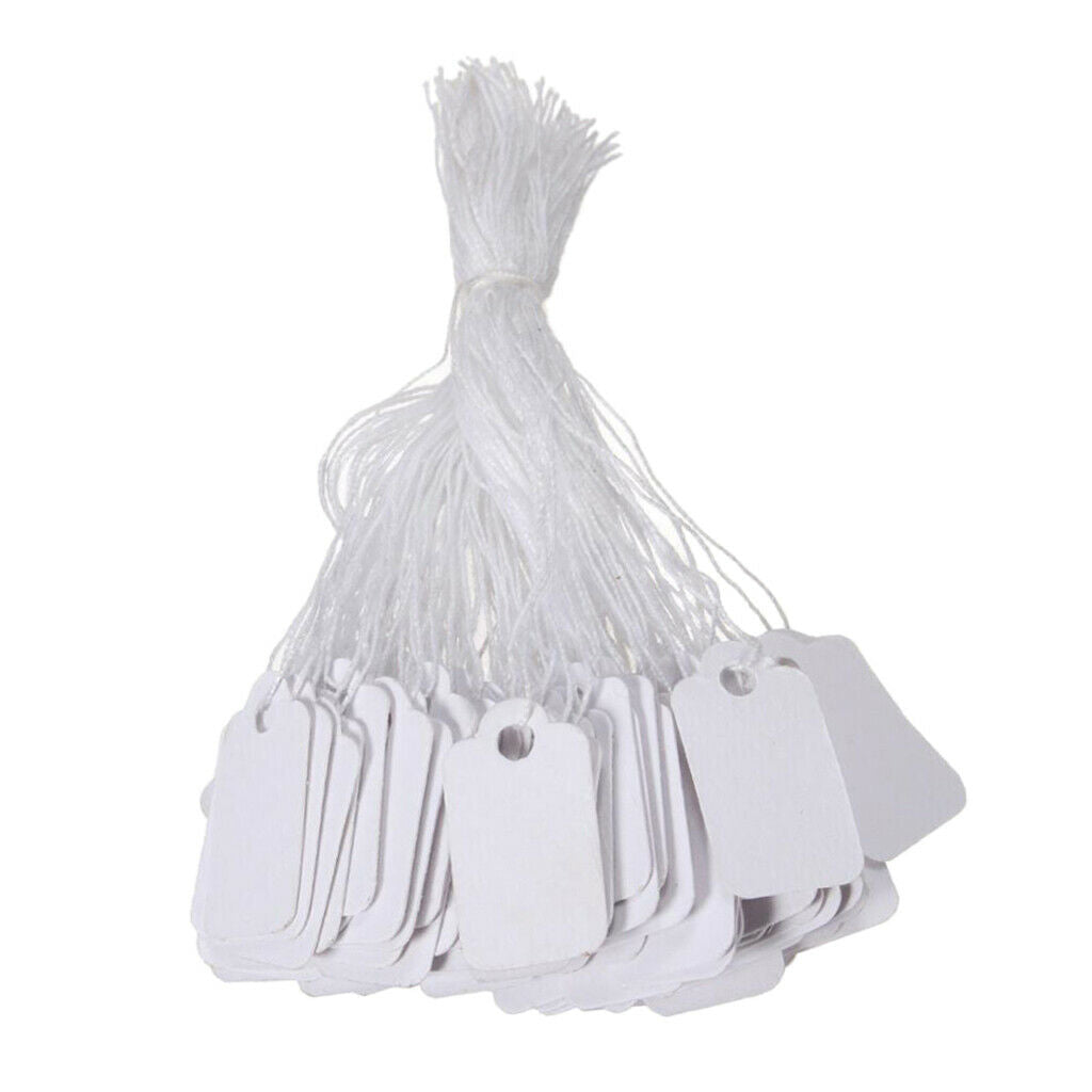 100pcs Labels Price Tags Blank Price Labels Jewelry Display Tags Labeling