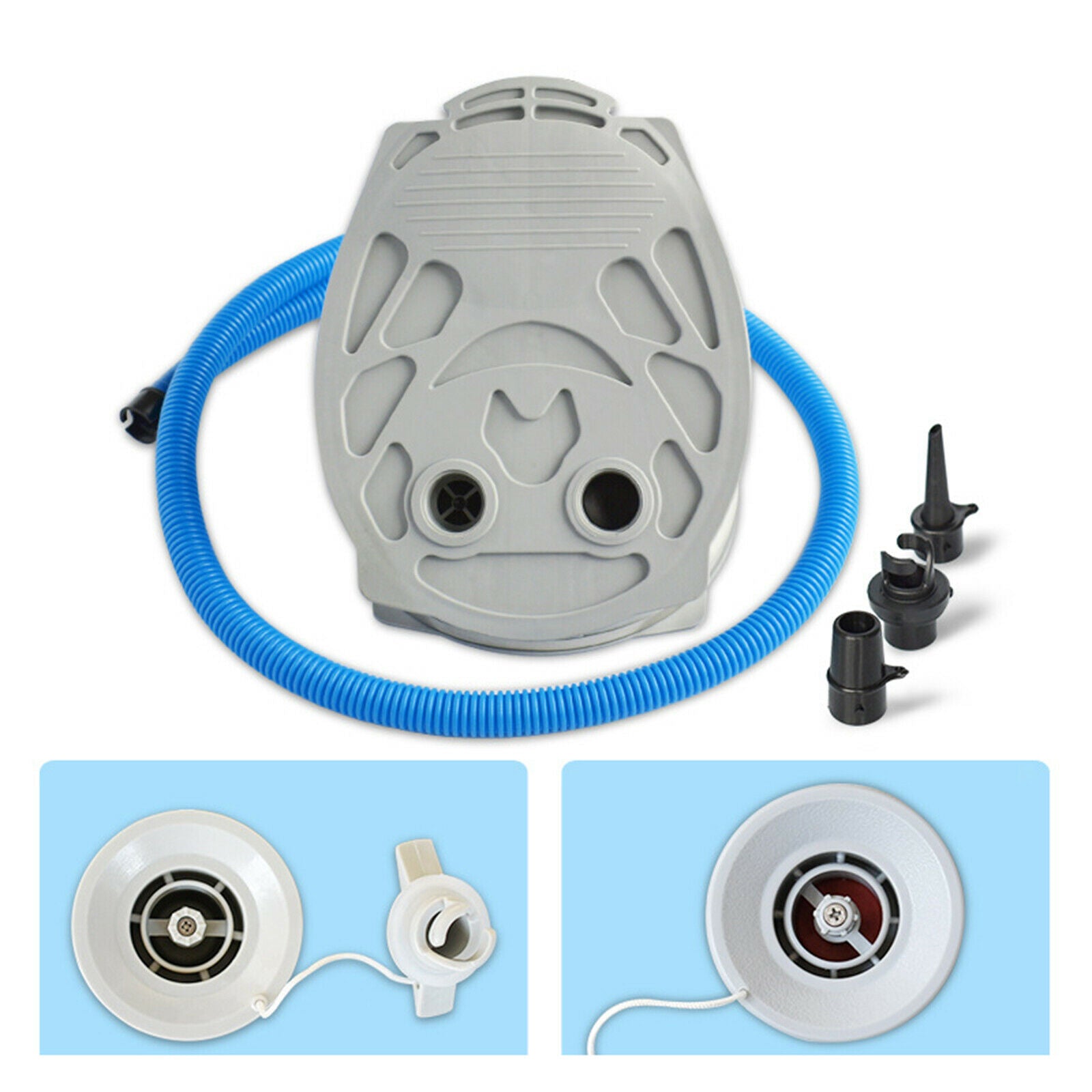 Portable Foot Pump Adapter Inflator for Kayaking Inflatable Boat Kayak Canoe