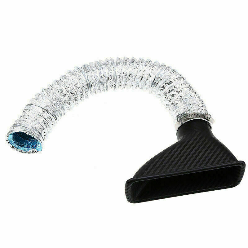 1x Car Bumper Cold Air Intake Pipe Filter Injection System Funnel Kits Universal