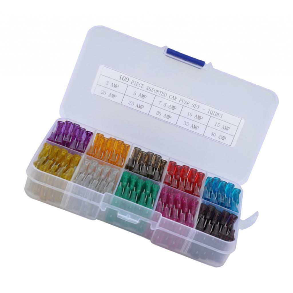 100 Auto  Car Fuses, Corrosion Resistant And Optimal Conductive, Protects Your