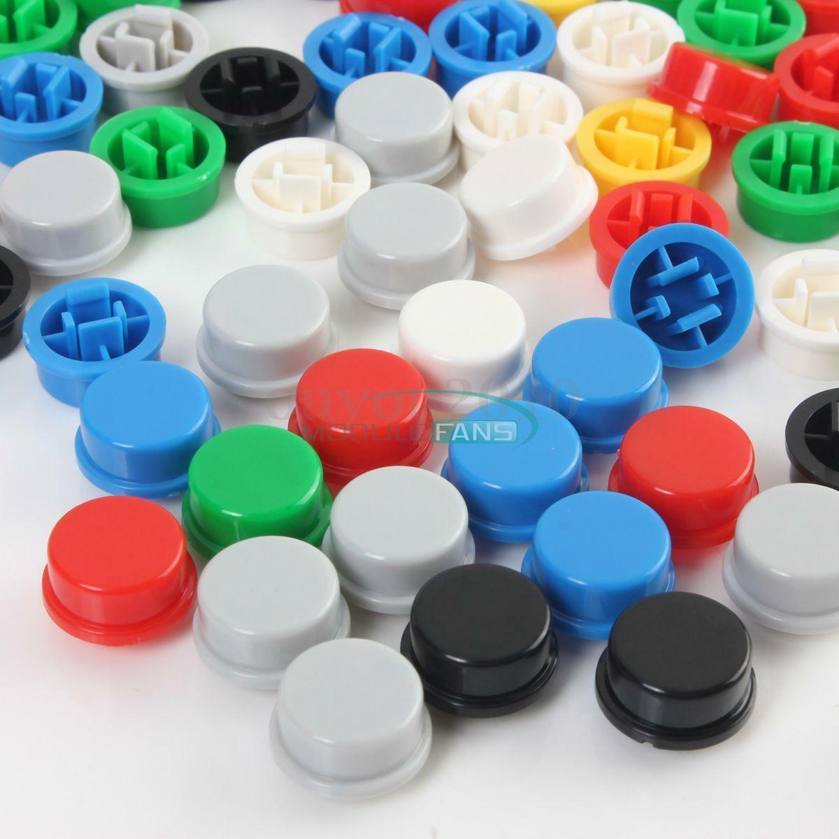 140PCS Round Tactile Button Cap Kits 9.58*5.1mm for 12*12*7.3mm Tact Switch MF