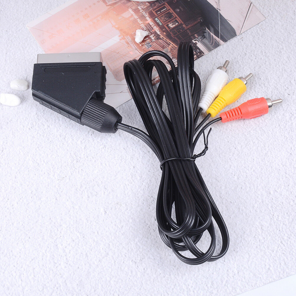 High quality 1.5m rgb scart to 3 RCA audio video cable for nes JCA FwO Ad
