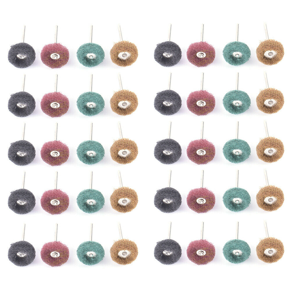 40x Abrasive Wheel Polishing Buffing Pad Grinding Set Kit for Rotary Dremel Tool