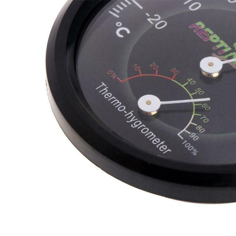 Reptile Tortoise Vivarium Terrarium Thermometer Thermo-hygrometer Humidity Gauge