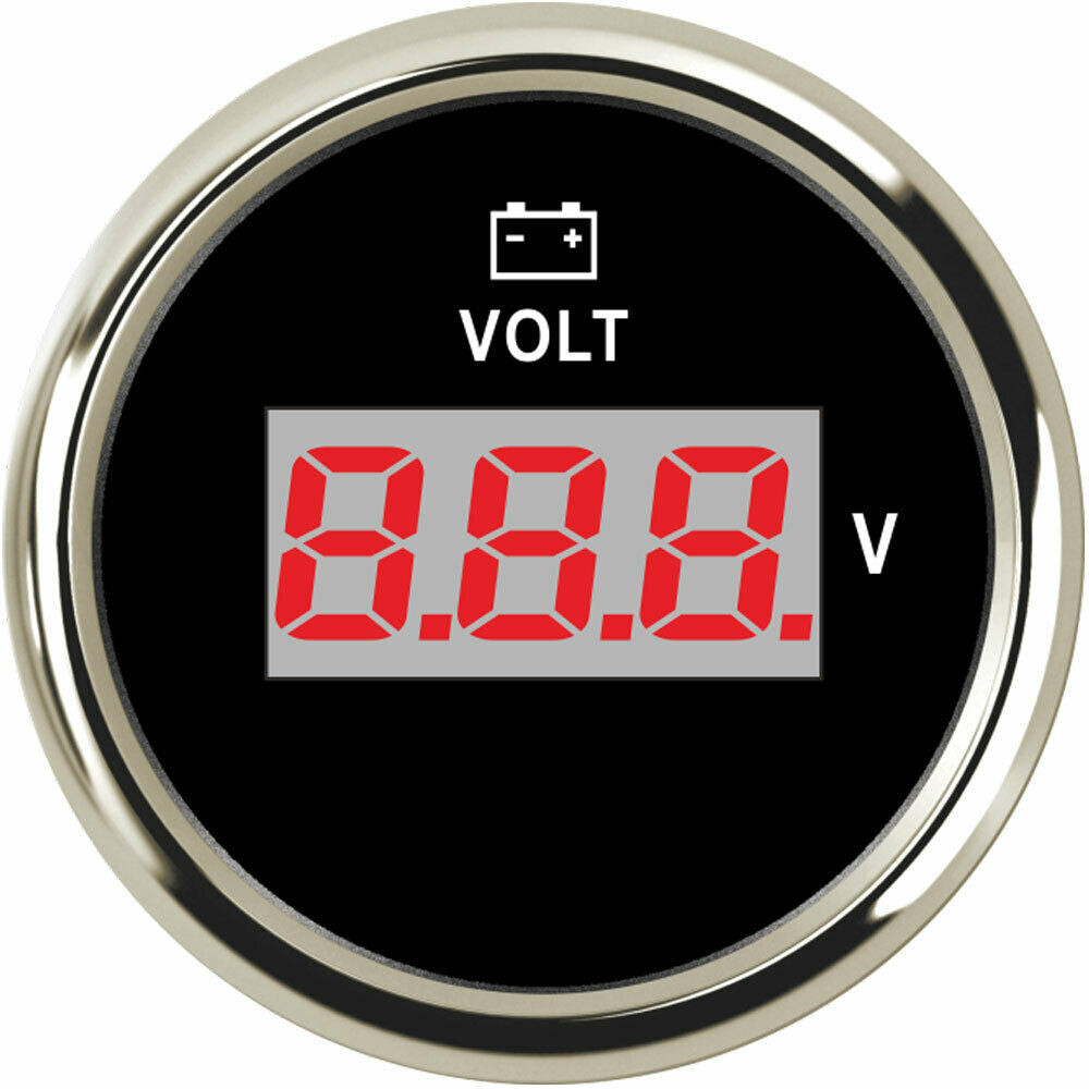 52mm 2'' digital volt meter gauge 8-32V for Car truck motorcycle universal black