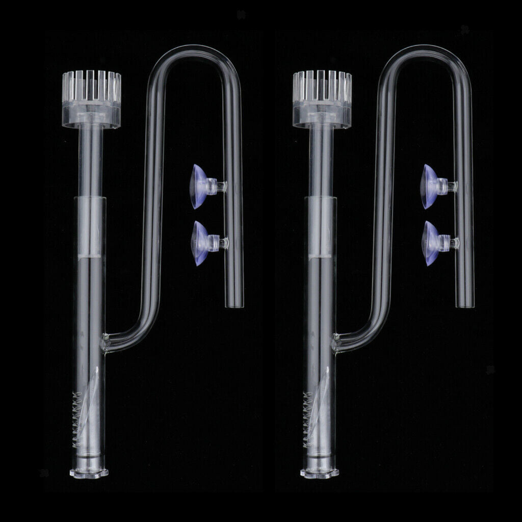 2pcs Aquarium Surface Skimmer Inflow Pipe Surface Skimmer Water Filter Pipe
