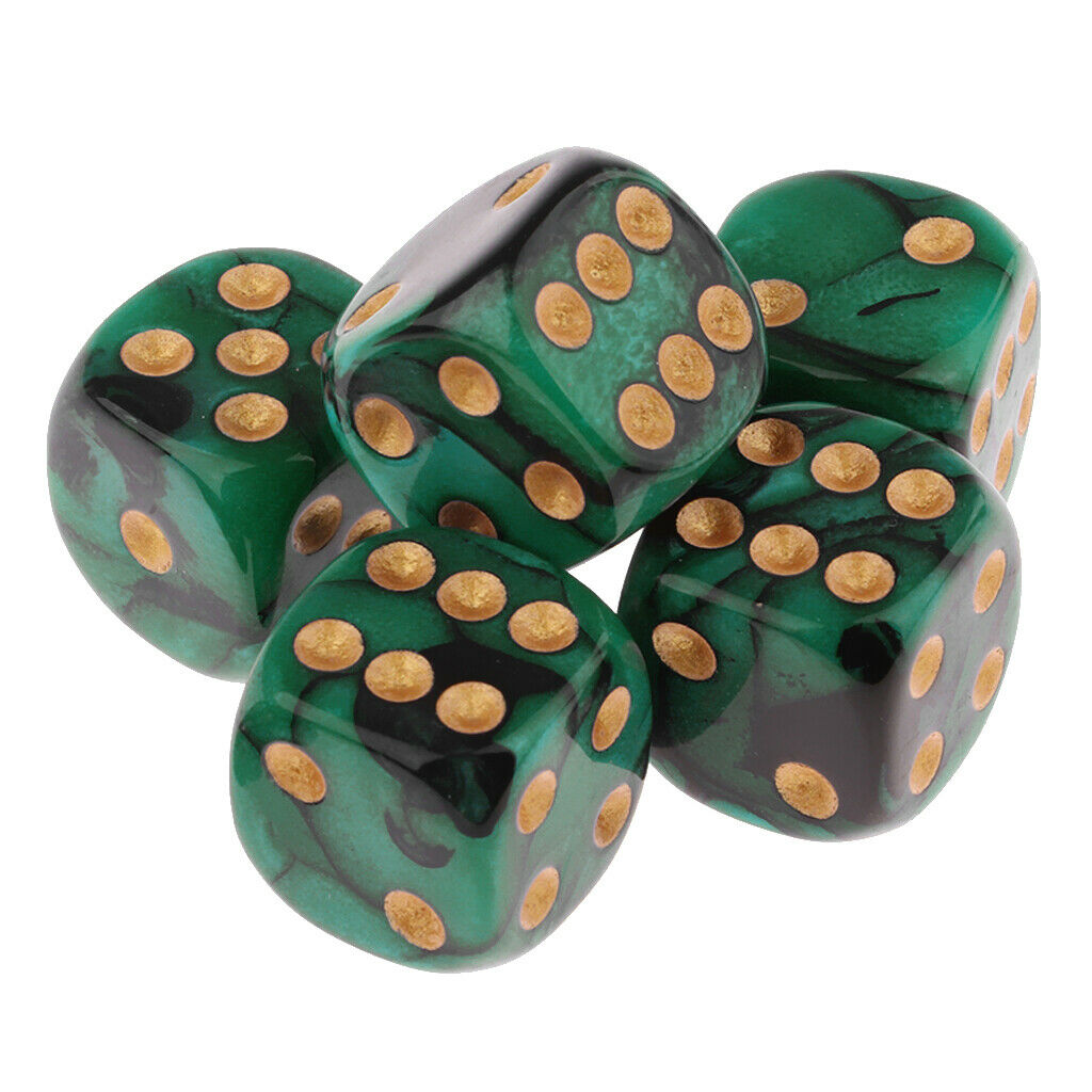 15pcs D6 Dotted Dice Round Corner For Kids Building Block Gifts