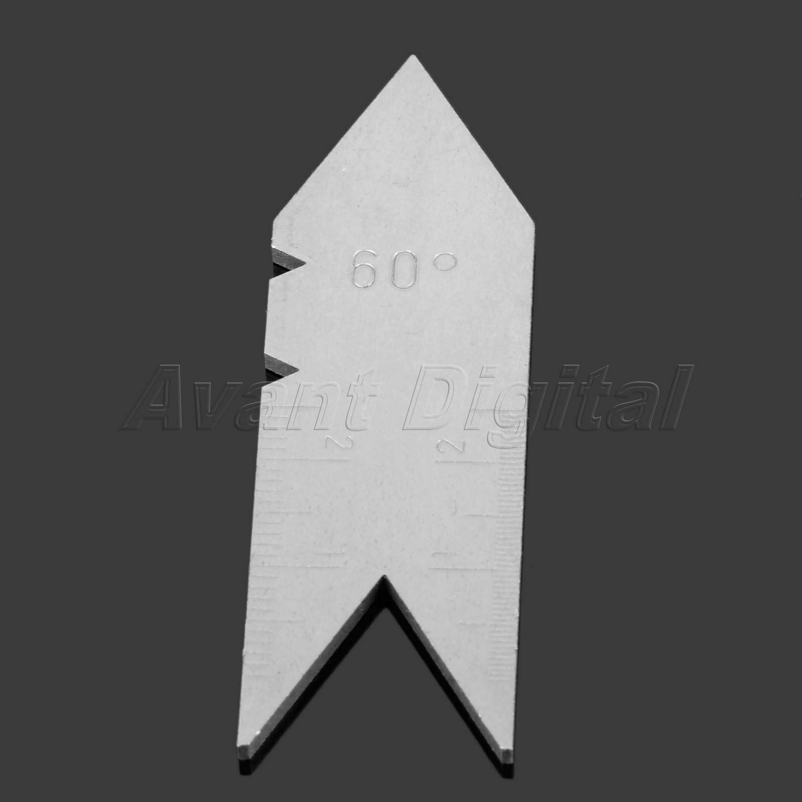 Metric 60 Degree Centering Gauge Thread Pitch Angle Testing Measuring Hand Tool