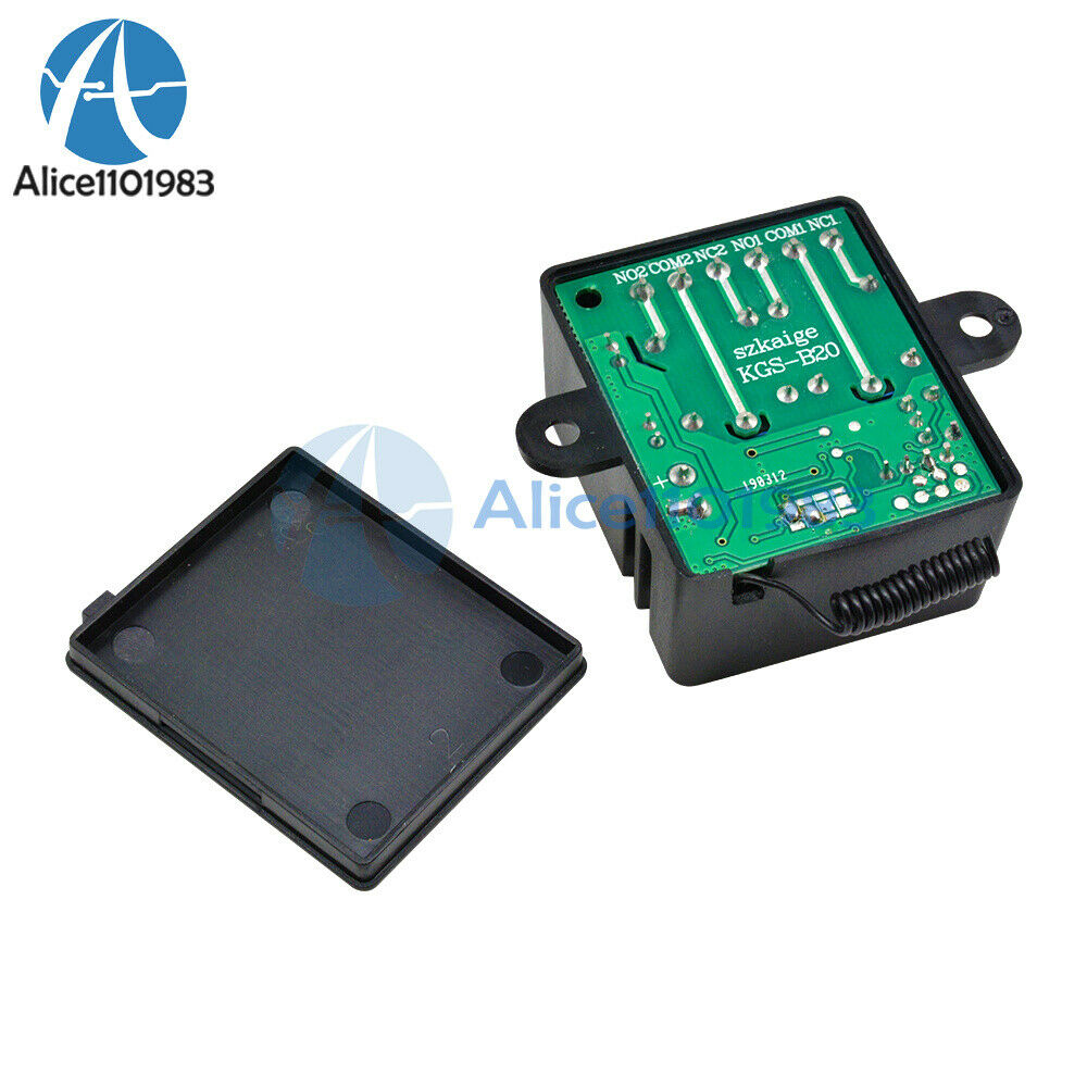 DC 12V 2CH RF Switch Transmitter + 433MHz Receiver + Protective Shell