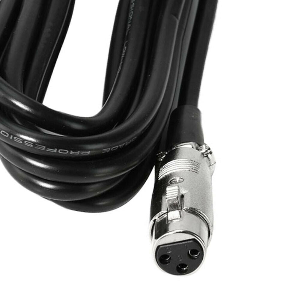 Premium TRS Male XLR Female 3 Pin MIC Microphone Audio Cable Cord 1.6ft 3.5mm