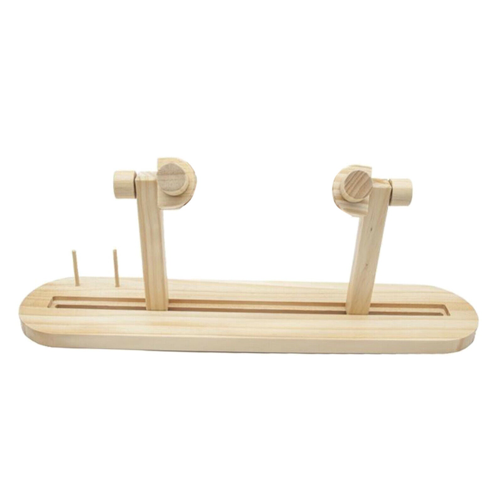 Adjustable Wood Cross-stitch Hoop Rack Embroidery Lap Stand Frame Holders Sewing