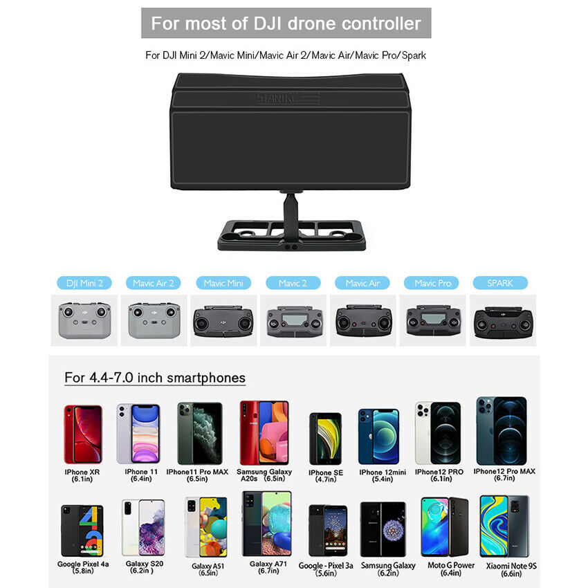 Phone Monitor Sun Hood Sunshade Holder For DJI Mavic 2/Mavic Air/Mavic Pro Acces